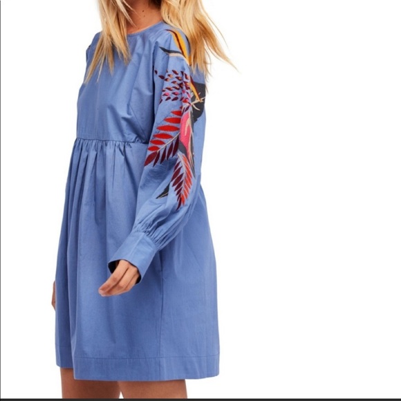 Free People Dresses & Skirts - Free People Blue Combo Dress